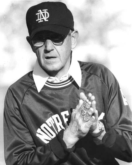 1988 Notre Dame Fighting Irish Lou Holtz Glossy Keychain College Keychain