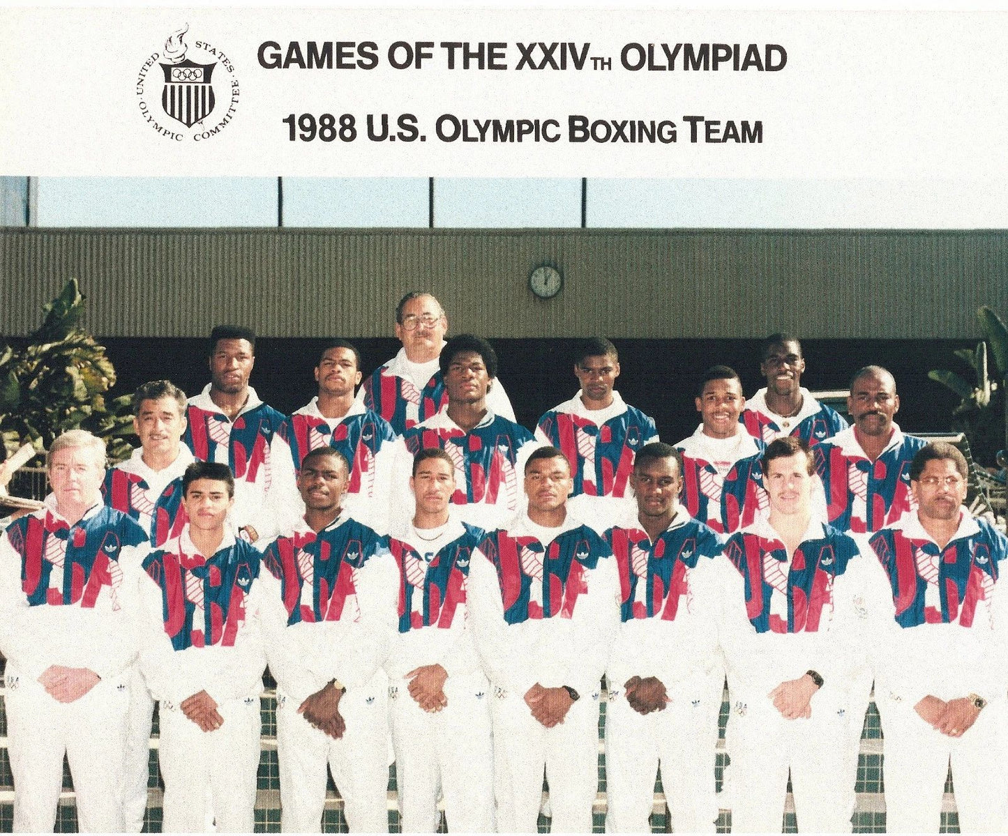 1988 Olympic Boxing Team Photo Usa Olympics Picture Michael Carbajal