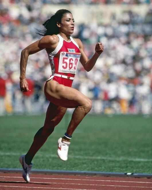 1988 Olympics Florence Griffith Joyner Glossy Magnet Usa Track And Field