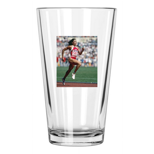 1988 Olympics Florence Griffith Joyner Usa Track And Field Pint Beer Glass