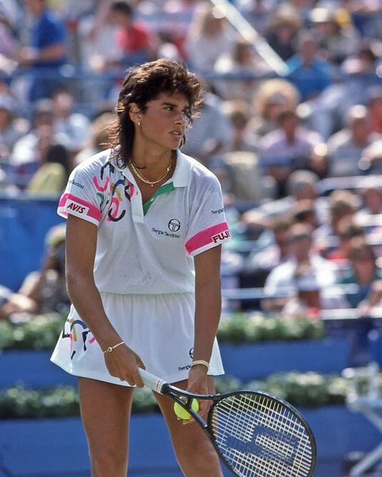 1988 Tennis Pro Gabriela Sabatini Glossy Keychain Argentina Keychain