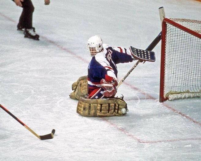 1988 Usa Hockey Vs Finland Glossy Keychain Mike Richter Keychain Calgary