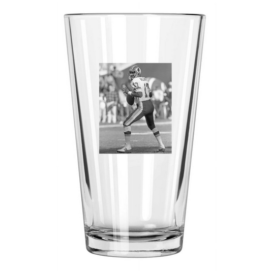 1988 Washington Redskins Doug Williams Photo Football Pint Beer Drinking Glass
