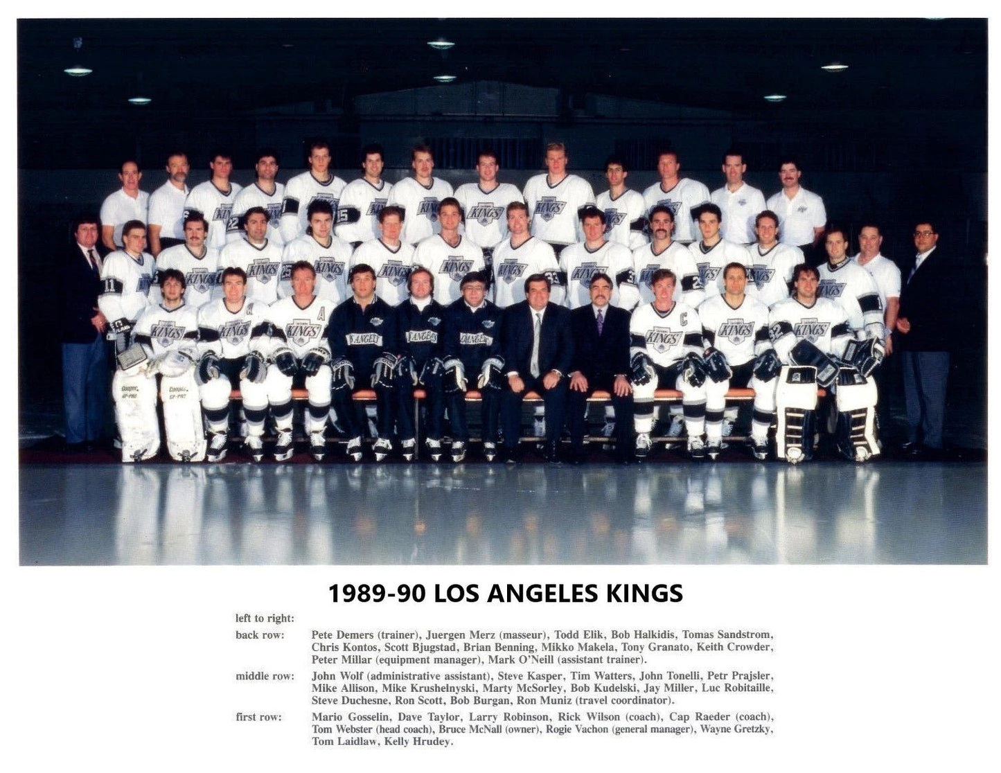 90 Los Angeles Kings Team Keychain Hockey Picture Nhl La
