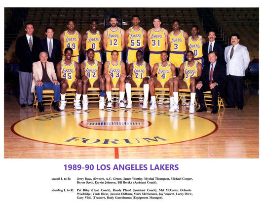 90 Los Angeles Lakers Team Photo Basketball Picture Nba La