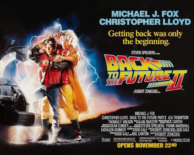 1989 Back To The Future Ii Glossy Magnet Michael J Fox Print Movie Magnet