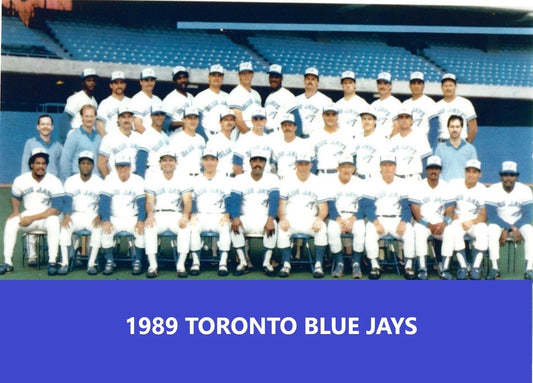 1989 Blue Jays Team Photo Baseball Picture Mlb