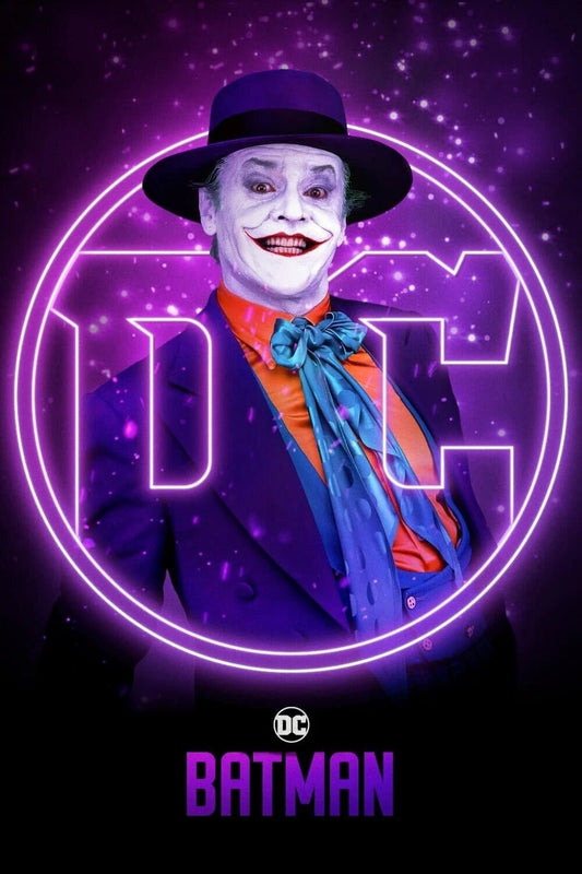 1989 Batman Movie Poster Print Michael Keaton Joker Gotham City Nicholson