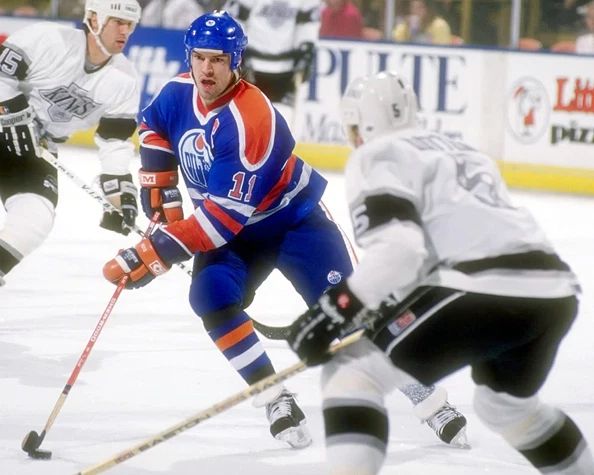 1989 Edmonton Oilers Mark Messier Photo Nhl Hockey Print Poster