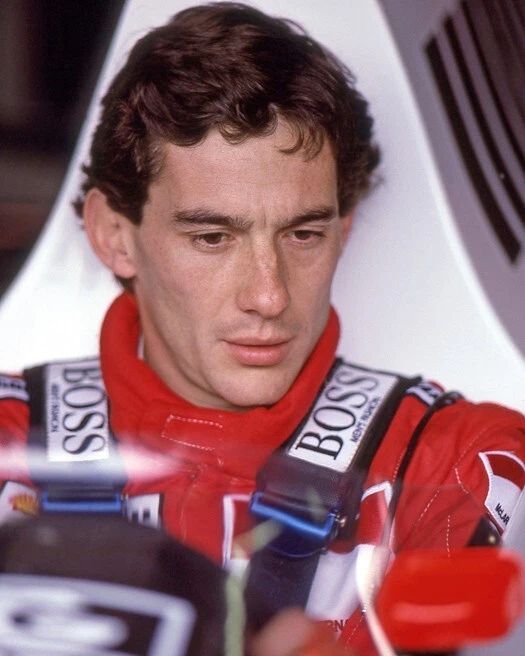 1989 F1 Racecar Driver Ayrton Senna Glossy Keychain Formula One 1 Keychain 1