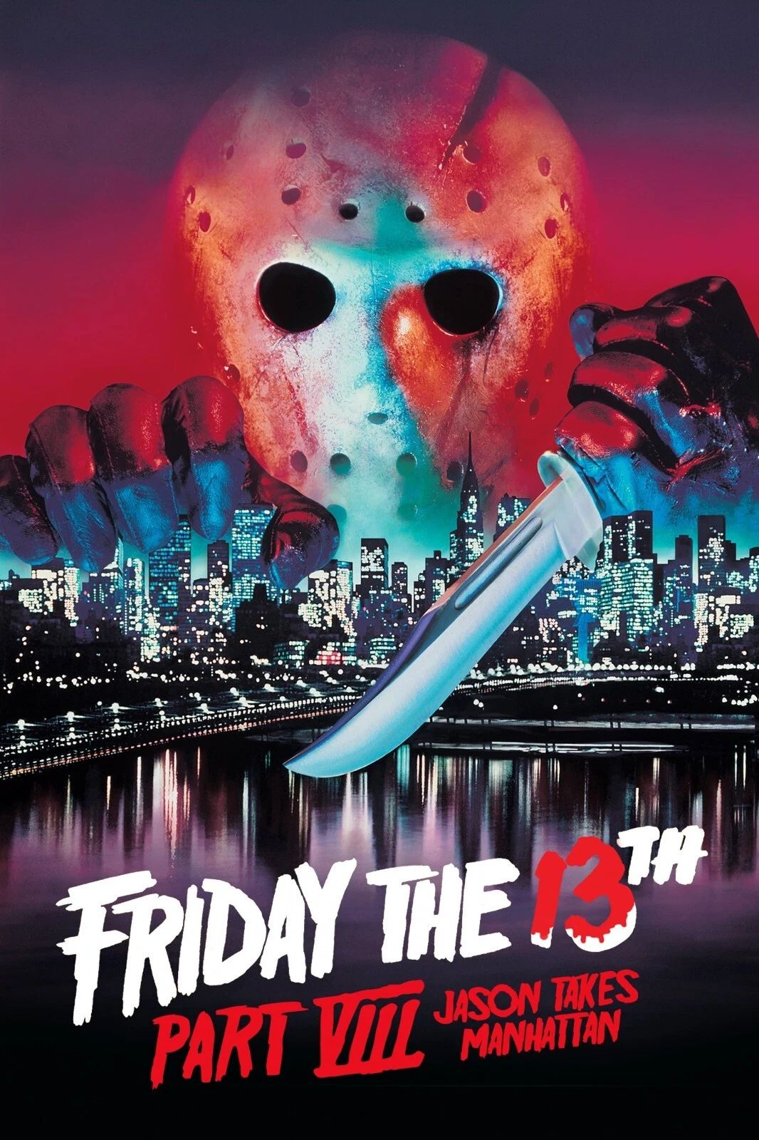 1989 Friday The 13Th Part 8 Jason Takes Manhattan Movie Keychain New York