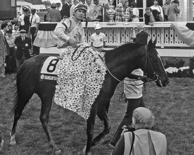 1989 Preakness Stakes Sunday Silence Glossy Magnet Magnet Pat Valenzuela