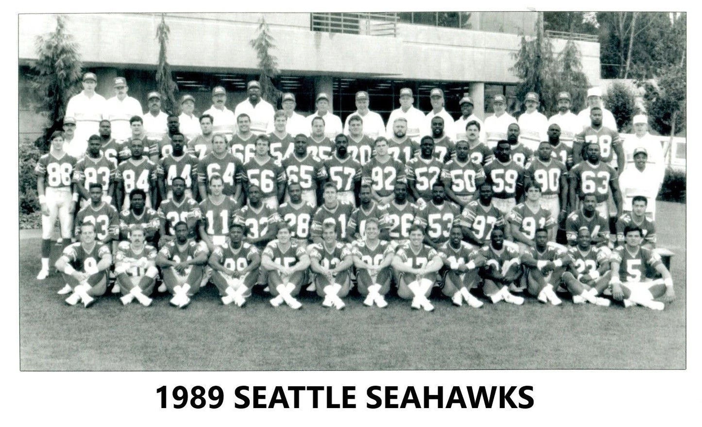 1989 Seattle Seahawks Team Photo Nfl Football Picture