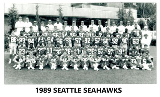 1989 Seattle Seahawks Team Photo Nfl Football Picture