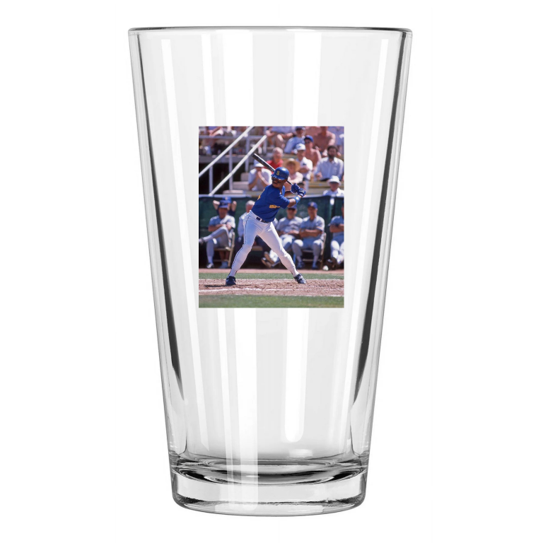 1989 Seattle Mariners Ken Griffey Jr Photo Hof 2016 Pint Beer Drinking Glass