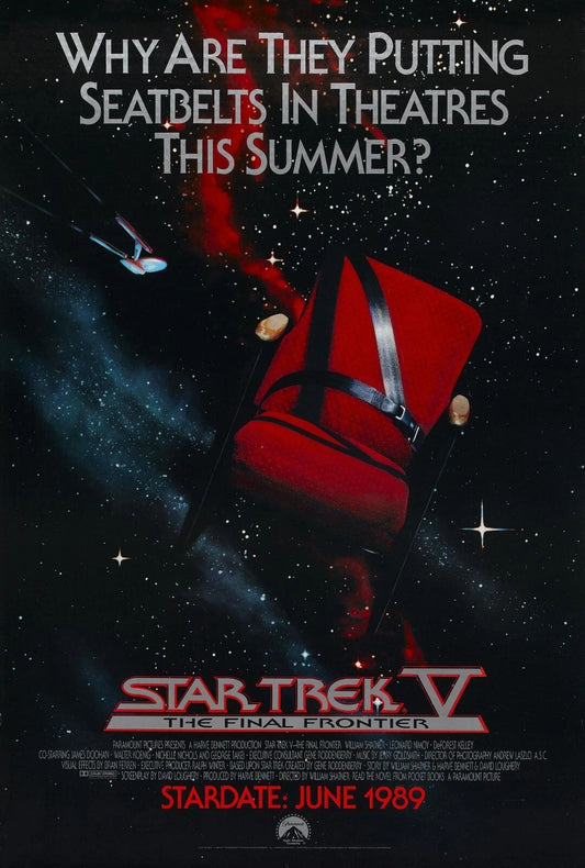 1989 Star Trek V The Final Frontier Movie Poster William Shatner Nimoy