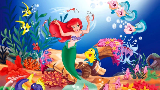 1989 Walt Disneys The Little Mermaid Movie Magnet Ariel Ursula Sebastian