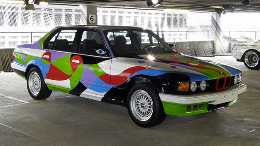 Bmw Series Art Car By Cesar Manrique Hd Art Keychain