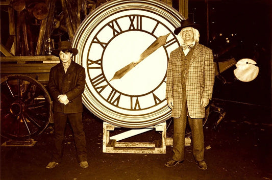 1990 Back To The Future Iii Movie Prop Clock Keychain Marty Mcfly Doc Brown