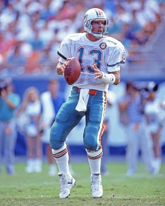 1990 Miami Dolphins Dan Marino Glossy Magnet Nfl Football Magnet