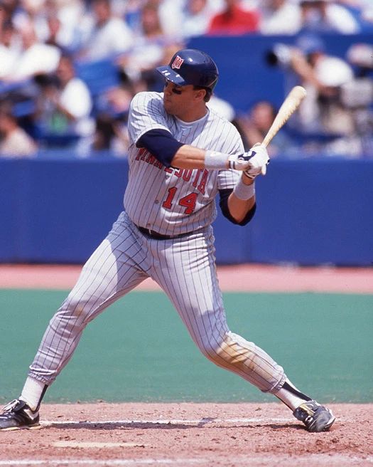 1990 Minnesota Twins Kent Hrbek Glossy Keychain Baseball Keychain