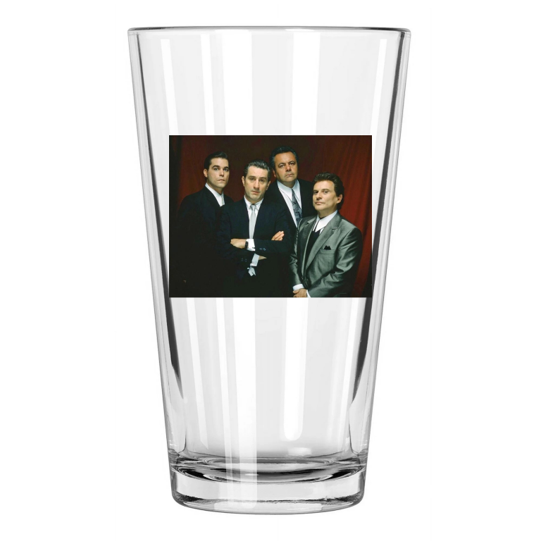 1990 Mob Movie Goodfellas Photo Robert De Niro Mobster Pint Beer Drinking Glass