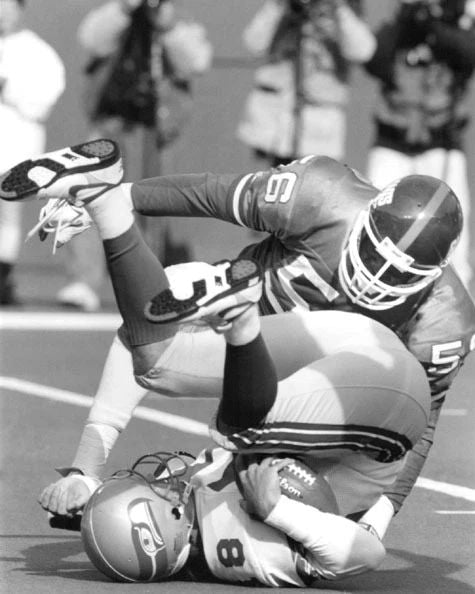 1990 New York Giants Lawrence Taylor Lt Glossy Keychain Print Football Keychain