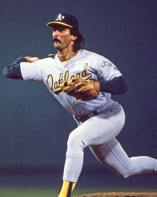 1990 Oakland Athletics Dennis Eckersley Glossy Keychain Keychain Hof 04