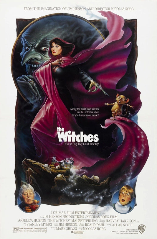 1990 The Witches Movie Keychain Eva Ernst Helga Luke Anjelica Huston
