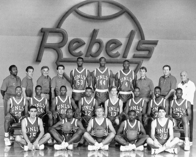 1990 Unlv Rebels Jerry Tarkanian Glossy Magnet Ncaa Champions Magnet