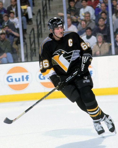 1990S Pittsburgh Penguins Mario Lemieux Keychain Nhl Hockey Print