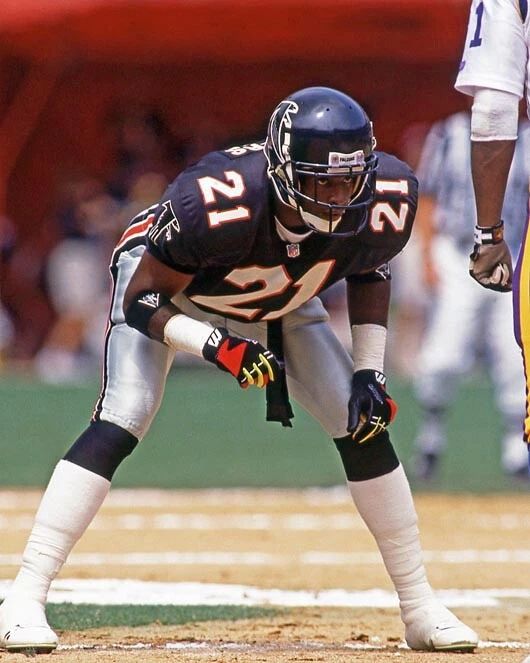1991 Atlanta Falcons Deion Sanders 'Primetime' Glossy Magnet Magnet