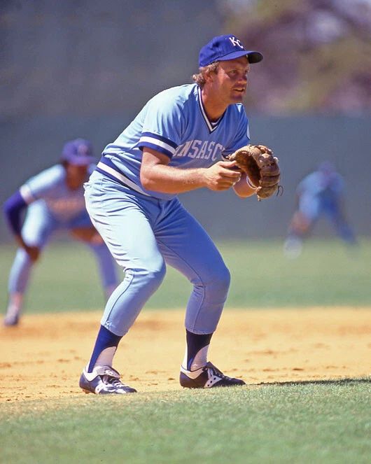 1991 Kansas City Royals George Brett Glossy Magnet Print Post Hof 99