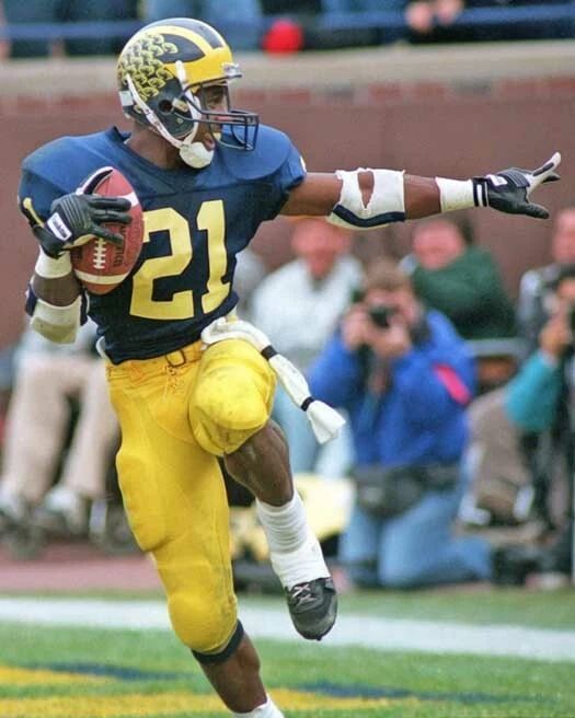 1991 Michigan Desmond Howard Keychain Heisman Trophy Pose Keychain