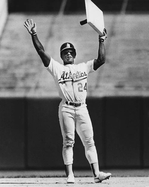 1991 Oakland Athletics Rickey Henderson Glossy Magnet 'Stolen 939 Bases'! 1