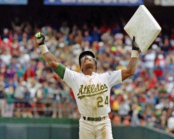 1991 Oakland Athletics Rickey Henderson Glossy Photo 'Stolen 939 Bases'! 2