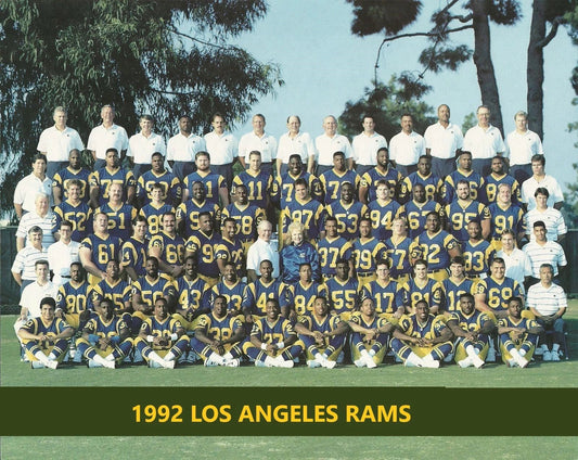 1992 Los Angeles Rams Team Magnet Football Nfl Picture La