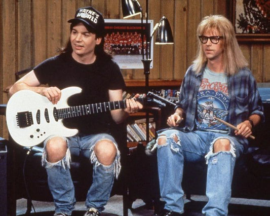 1992 Movie Wayne'S World Glossy Magnet Mike Myers And Dana Carvey Print