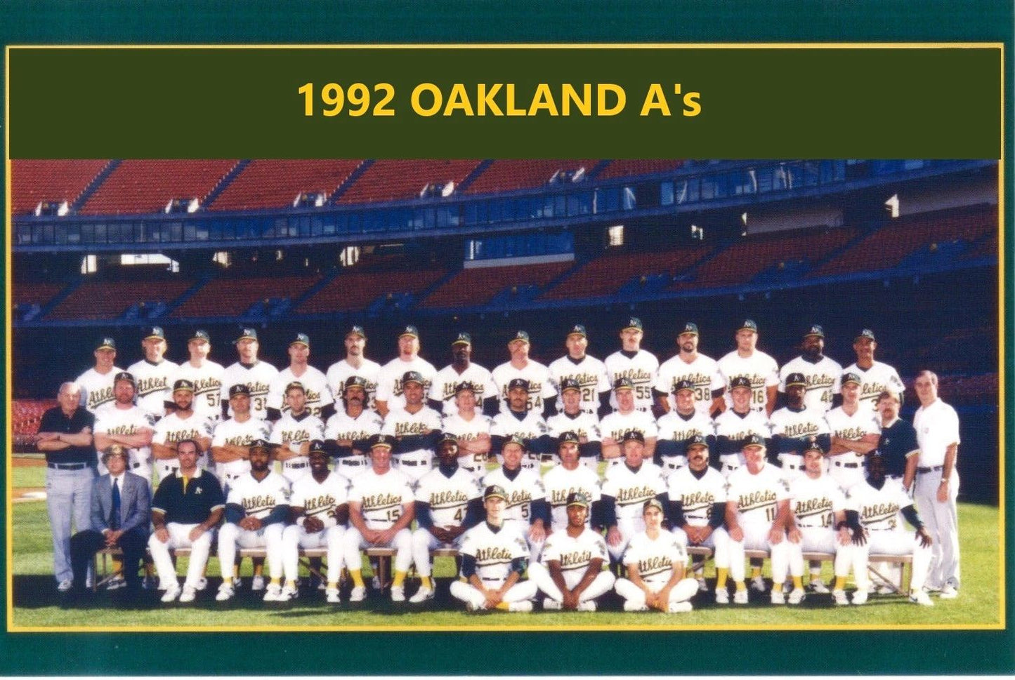 1992 Oakland Athletics A'S Team Magnet Baseball Picture Mlb