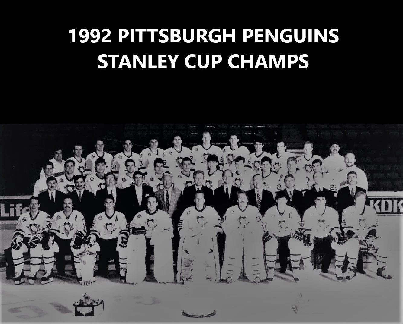 1992 Pittsburgh Penguins Team Magnet Picture Nhl 1992 Stanley Cup Champs