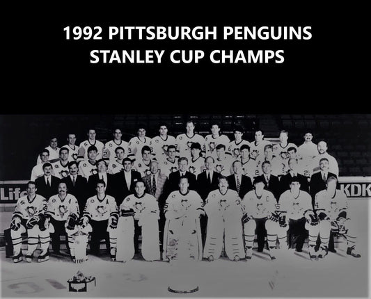 1992 Pittsburgh Penguins Team Magnet Picture Nhl 1992 Stanley Cup Champs