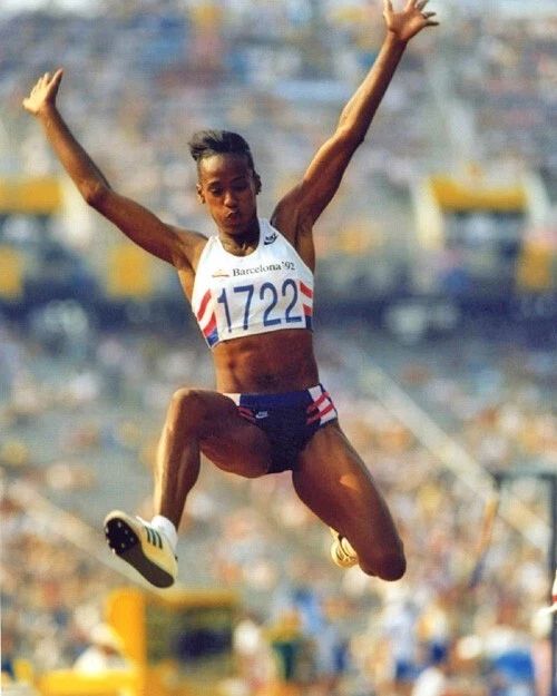 1992 Summer Olympics Jackie Joyner Kersee Glossy Keychain Barcelona Print