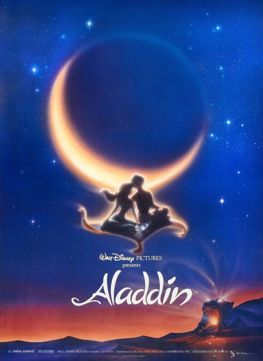1992 Walt Disneys Aladdin Movie Magnet Jasmine Genie Jafar Abu