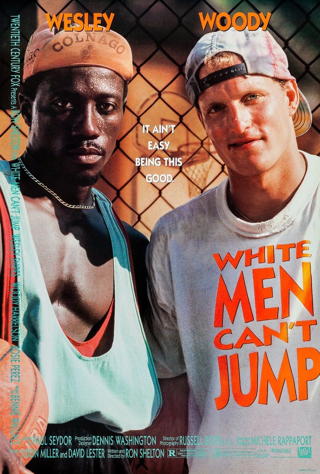 1992 White Men Can'T Jump Movie Poster Wesley Snipes Woody Harrelson