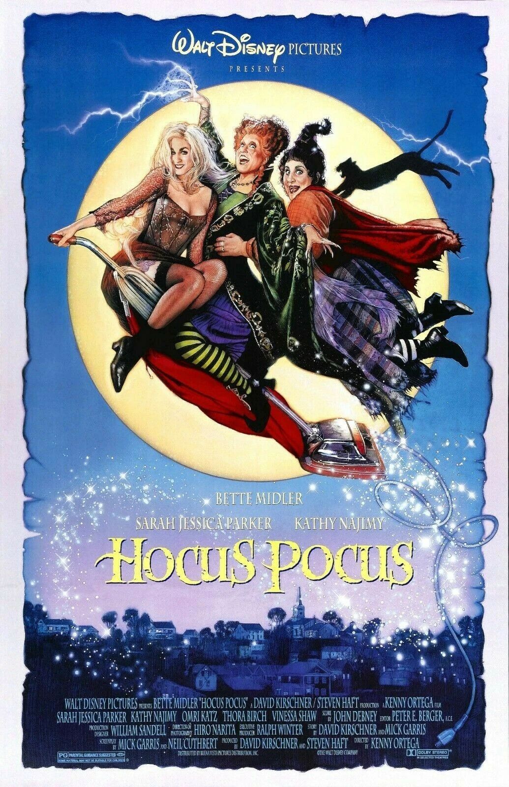 1993 Hocus Pocus Movie Keychain Bette Midler Sarah Jessica Parker