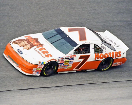 1993 Hooters Ford Alan Kulwicki Glossy Keychain Daytona 500 Print