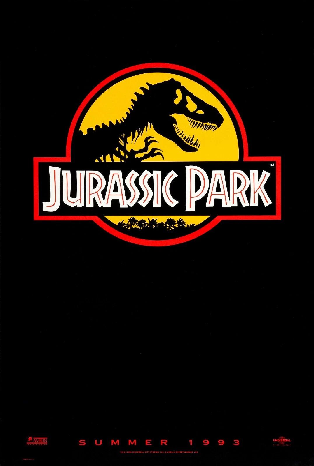 1993 Jurassic Park Movie Magnet Sam Neill Laura Dern Jeff Goldblum