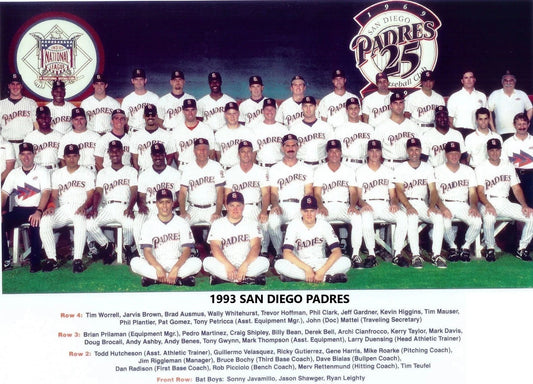 1993 San Diego Padres Team Magnet Baseball Picture Mlb