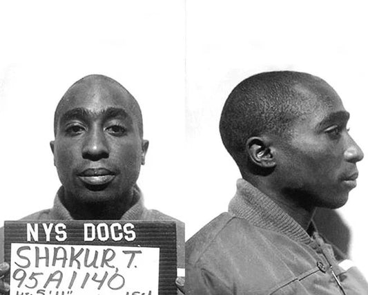 1993 Tupac Shakur Mugshot Glossy Keychain Singer Print Rapper Keychain