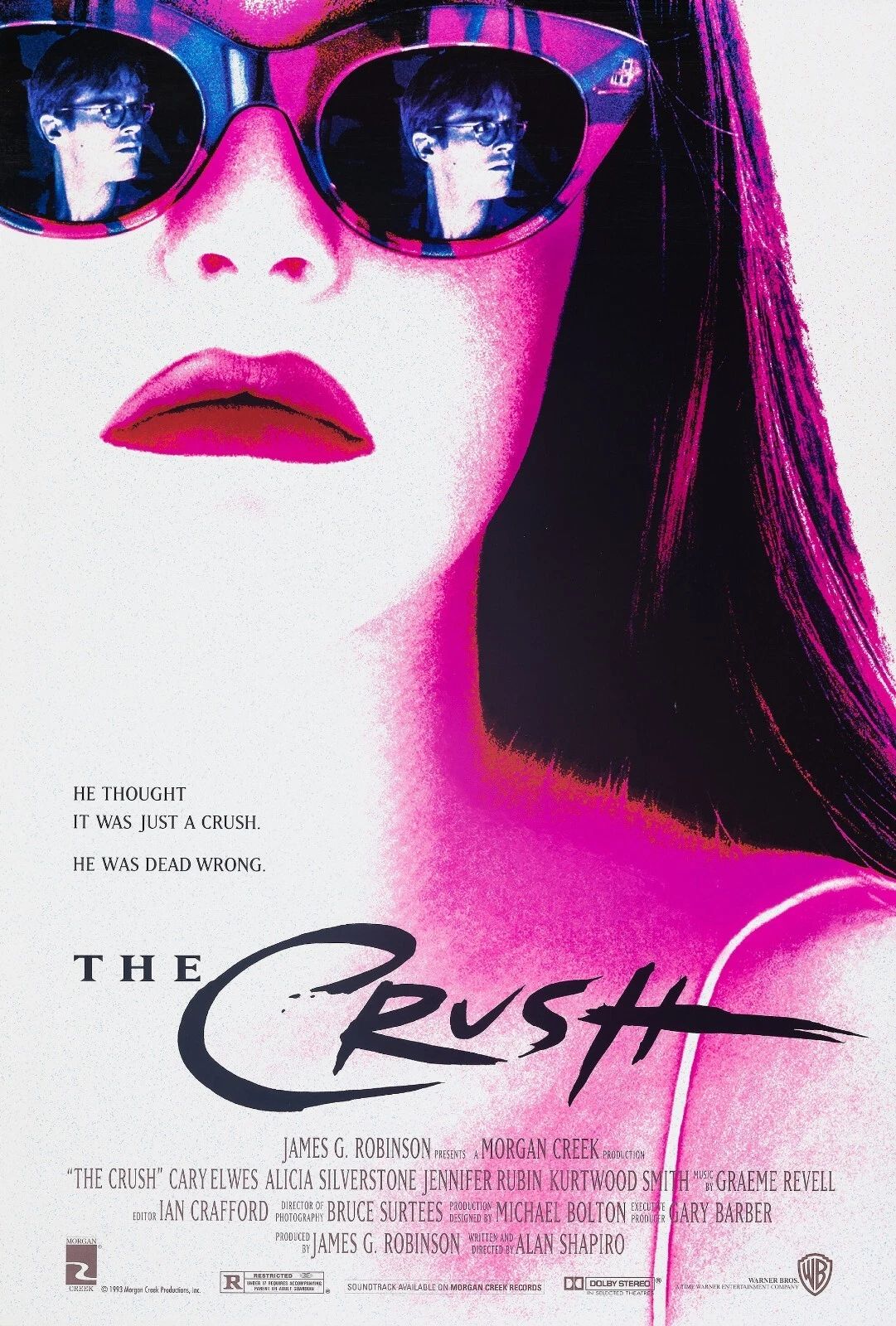 1993 The Crush Movie Poster Cary Elwes Alicia Silverstone